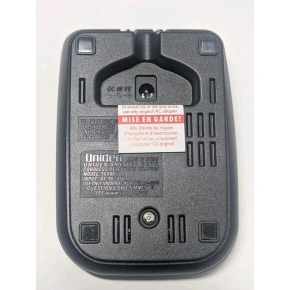 Uniden TCX905 5.8GHz Cordless Accessory Handset & Charging Cradle - Picture 9 of 12